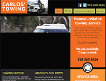 Tablet Screenshot of carlostowing.com